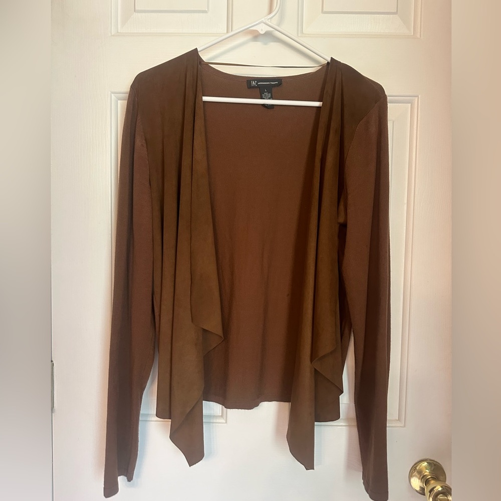 Gorgeous INC faux suede cardigan